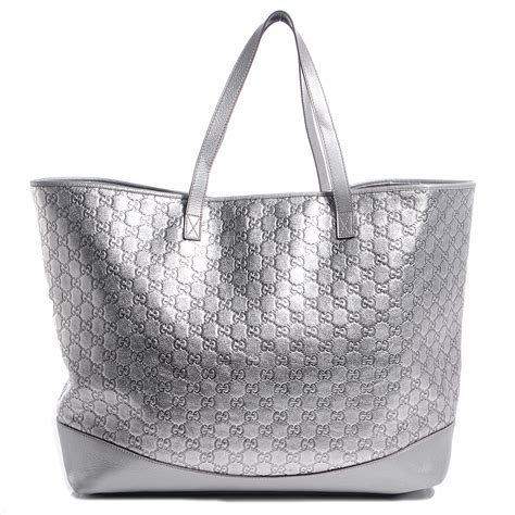 gucci silver tote|Gucci tote women.